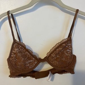 Brown Lace Bra